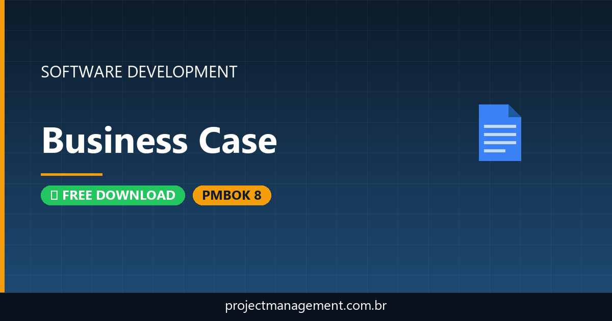 Business Case Software Development Project — PMBOK 8 Example