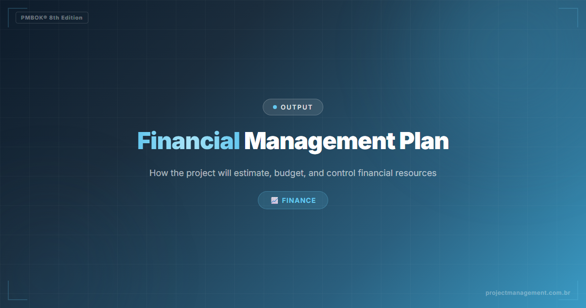 Financial Management Plan PMBOK 8