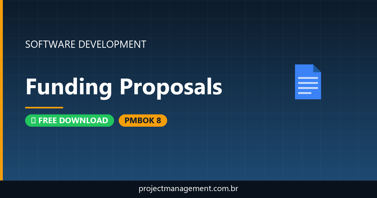 Funding Proposals Software Development Project — PMBOK 8 Example