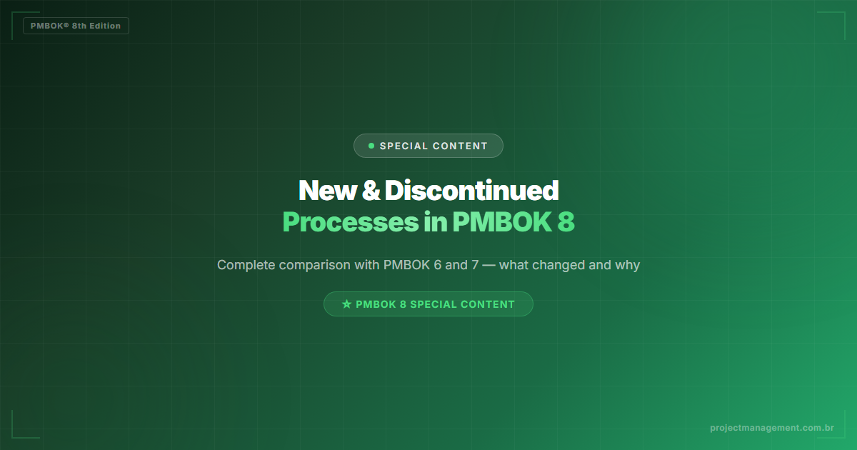 new processes pmbok 8 - Project Management