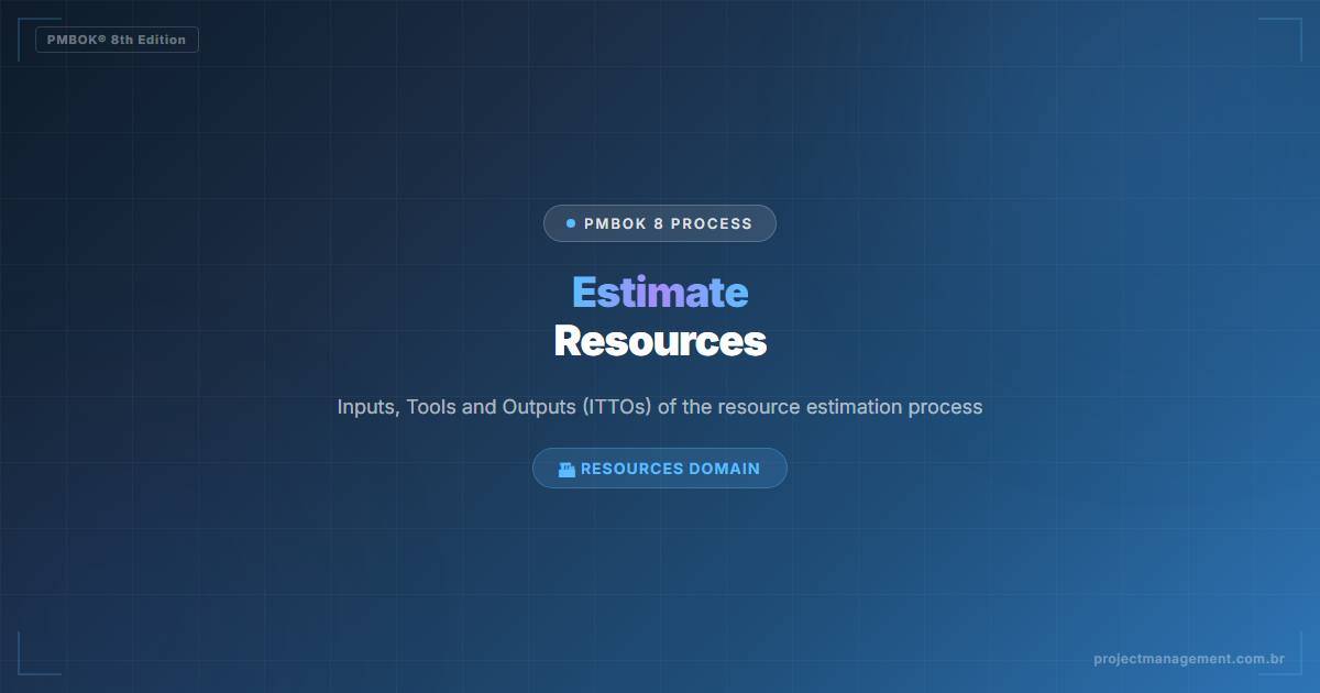 Estimate Resources in PMBOK 8 — Complete Guide