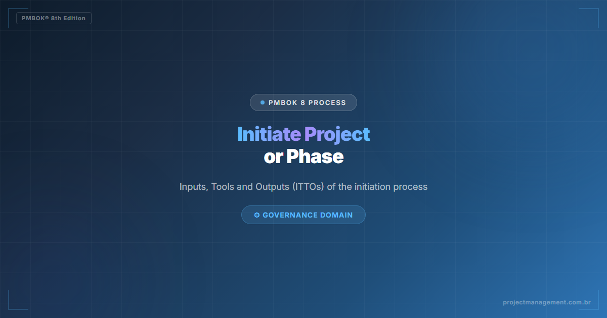 Initiate Project or Phase in PMBOK 8 — Complete Guide