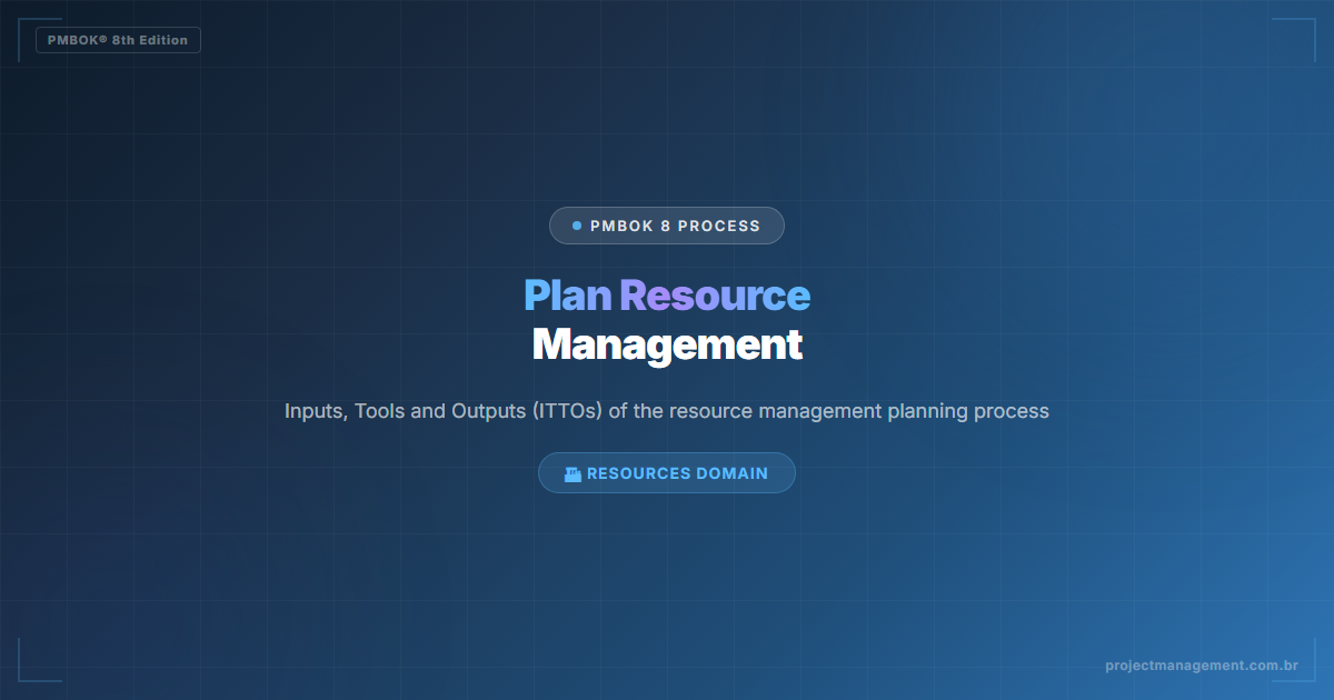 Plan Resource Management in PMBOK 8 — Complete Guide
