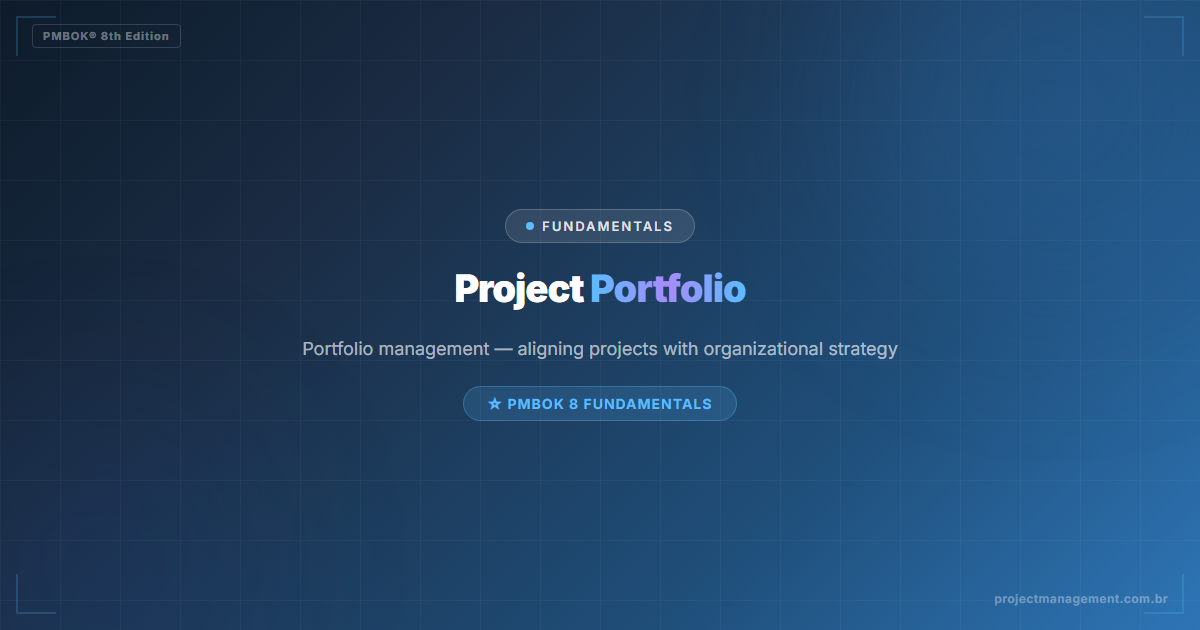 Project Portfolio in PMBOK 8