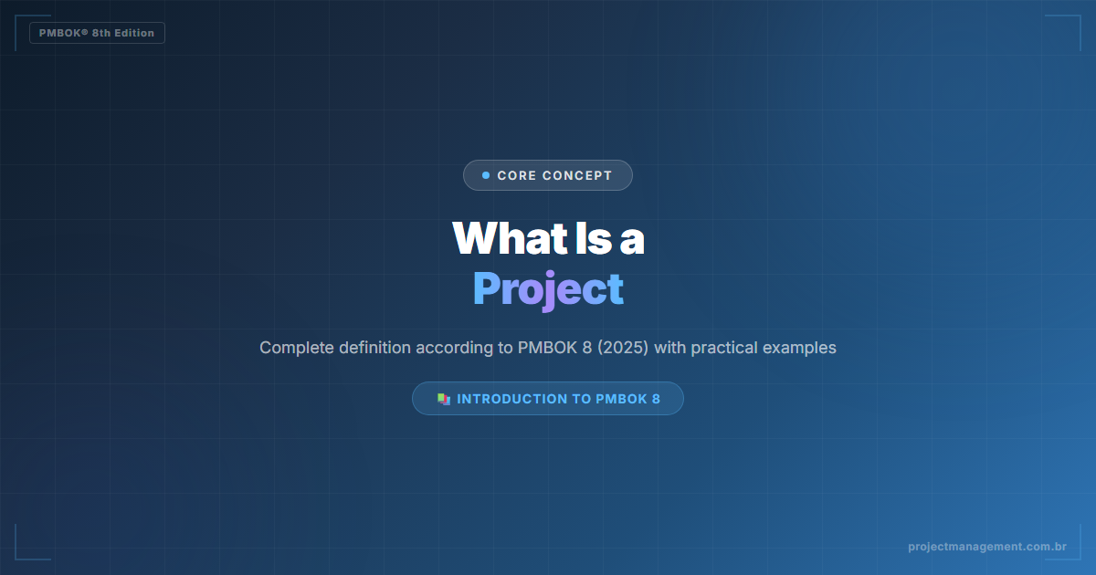 what is a project - What Is a Project? Definition per PMBOK 8 (2025)
