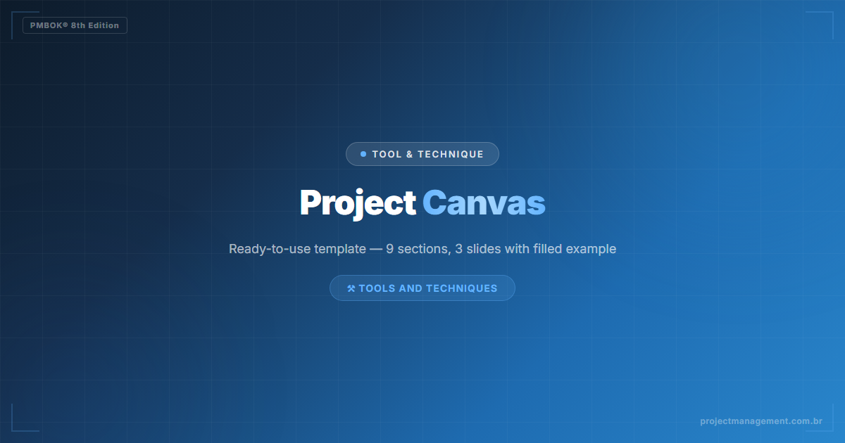 project canvas template pmbok 8