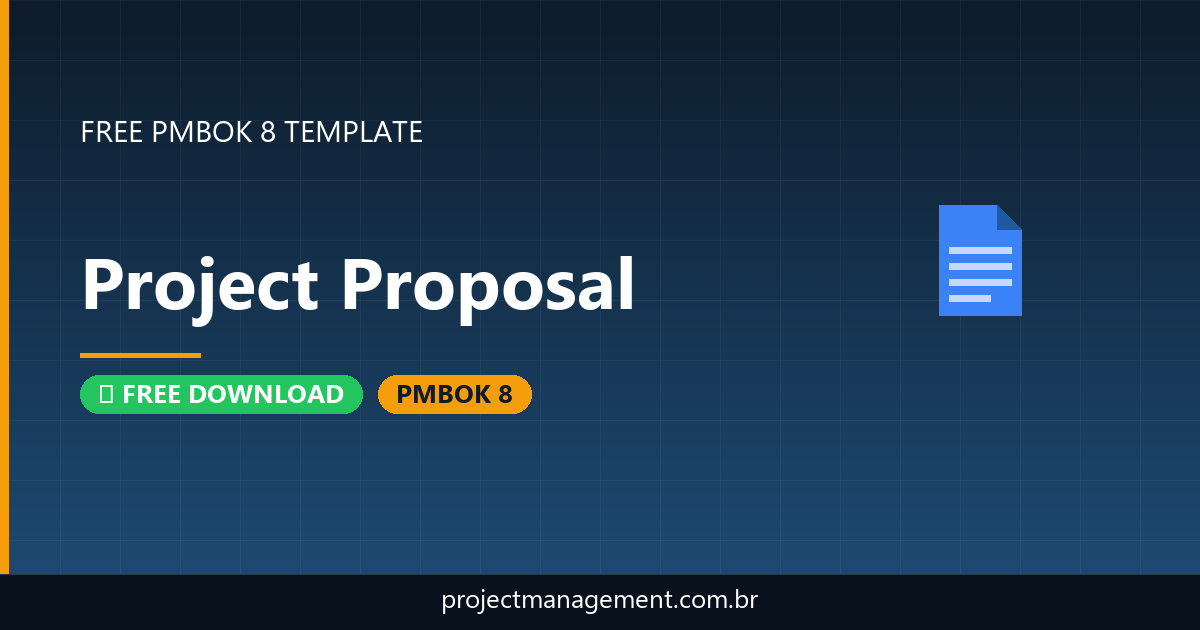 Project Proposal Template — Free Download PMBOK 8