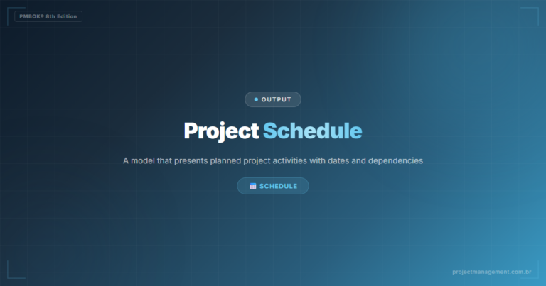 Project Schedule in PMBOK 8 — Complete Guide