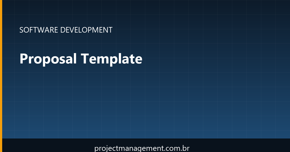 Proposal Template Software Development Project — PMBOK 8 Example