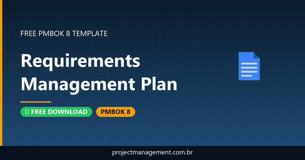 Requirements Management Plan Template — Free Download PMBOK 8