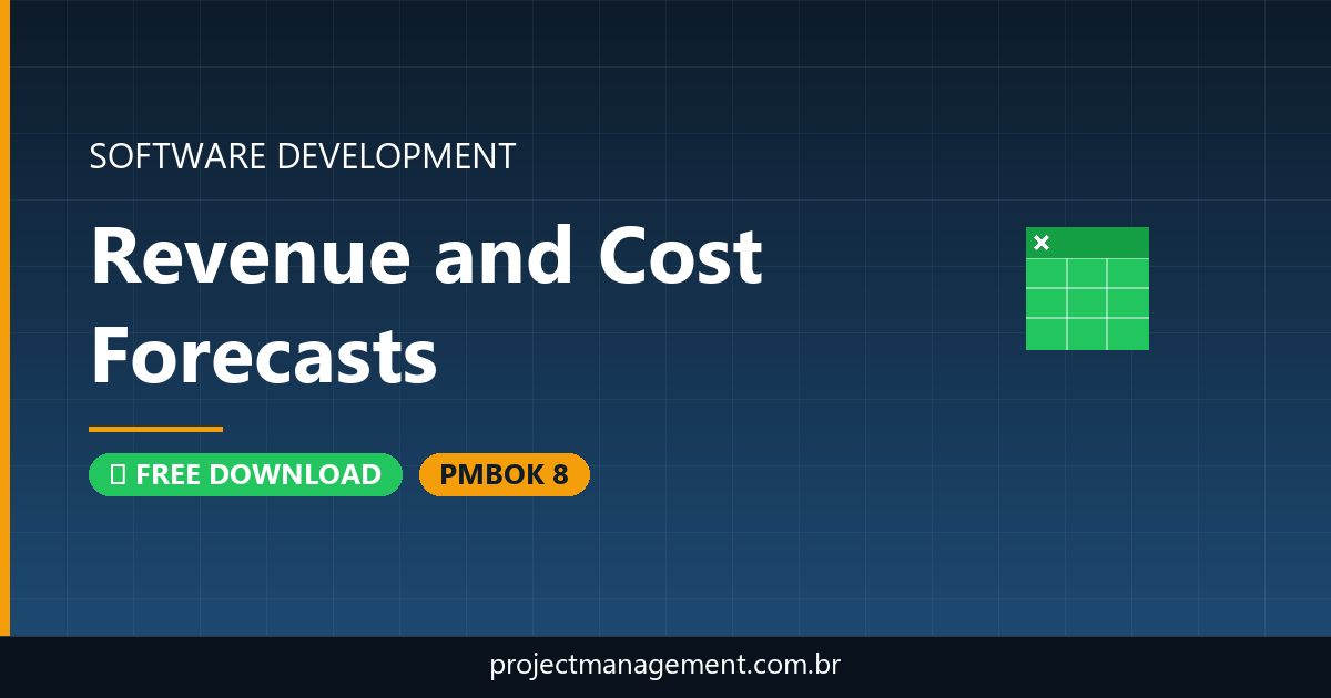 Revenue and Cost Forecasts Software Development Project — PMBOK 8 Example