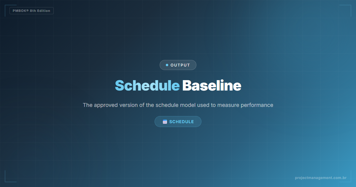 Schedule Baseline PMBOK 8
