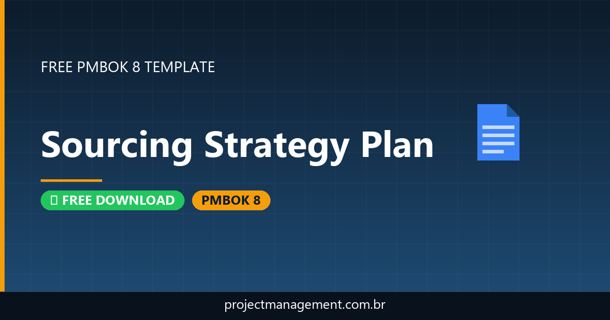 Sourcing Strategy Plan Template — Free Download PMBOK 8