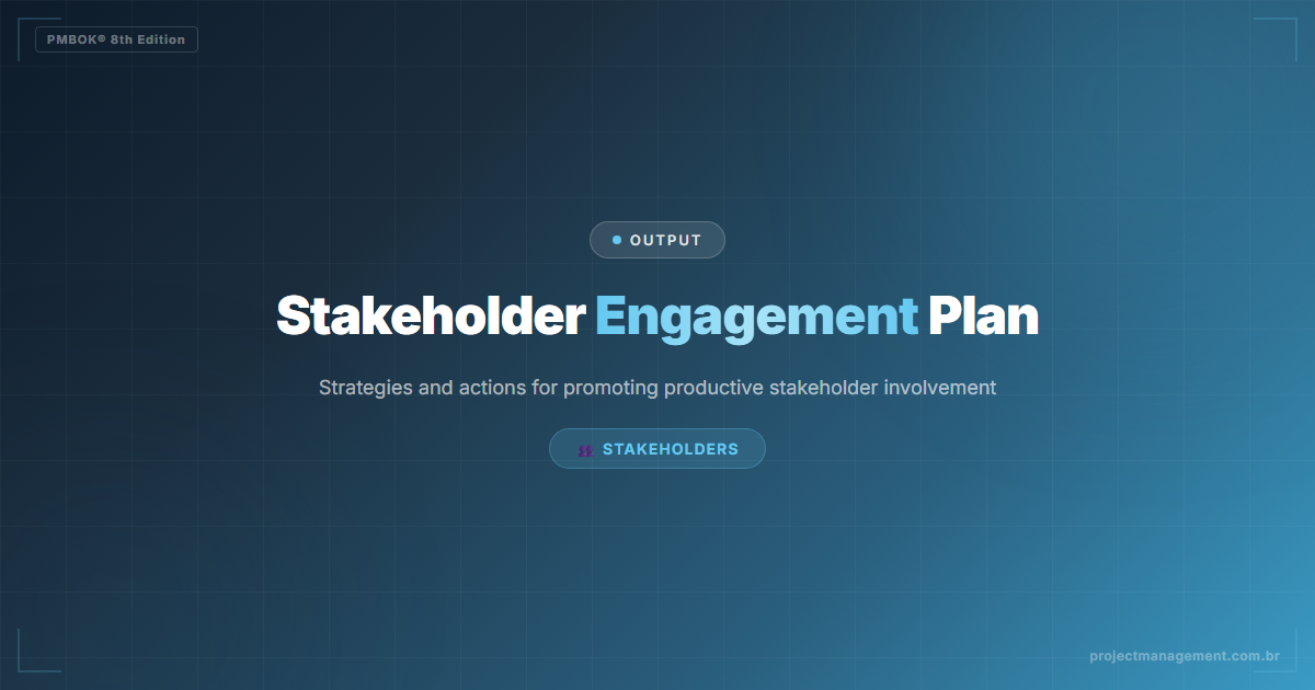 Stakeholder Engagement Plan PMBOK 8