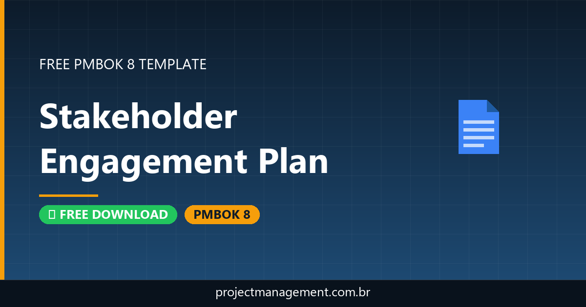 Stakeholder Engagement Plan Template — Free Download PMBOK 8