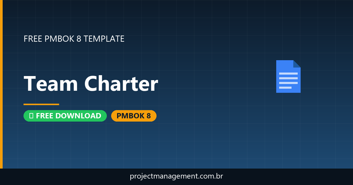 Team Charter Template - Free Download PMBOK 8
