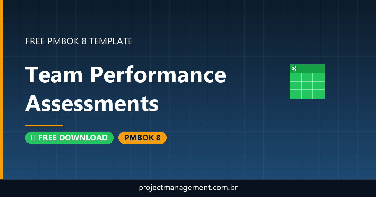 Team Performance Assessments Template — Free Download PMBOK 8