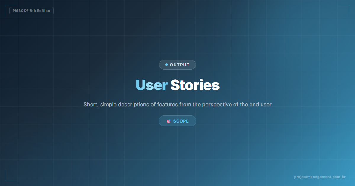 User Stories PMBOK 8