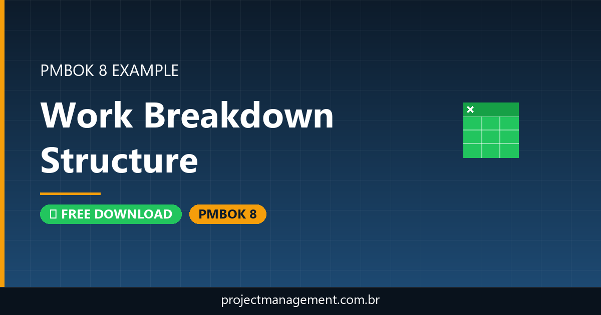 Work Breakdown Structure Example — Website Launch Project — PMBOK 8 Example