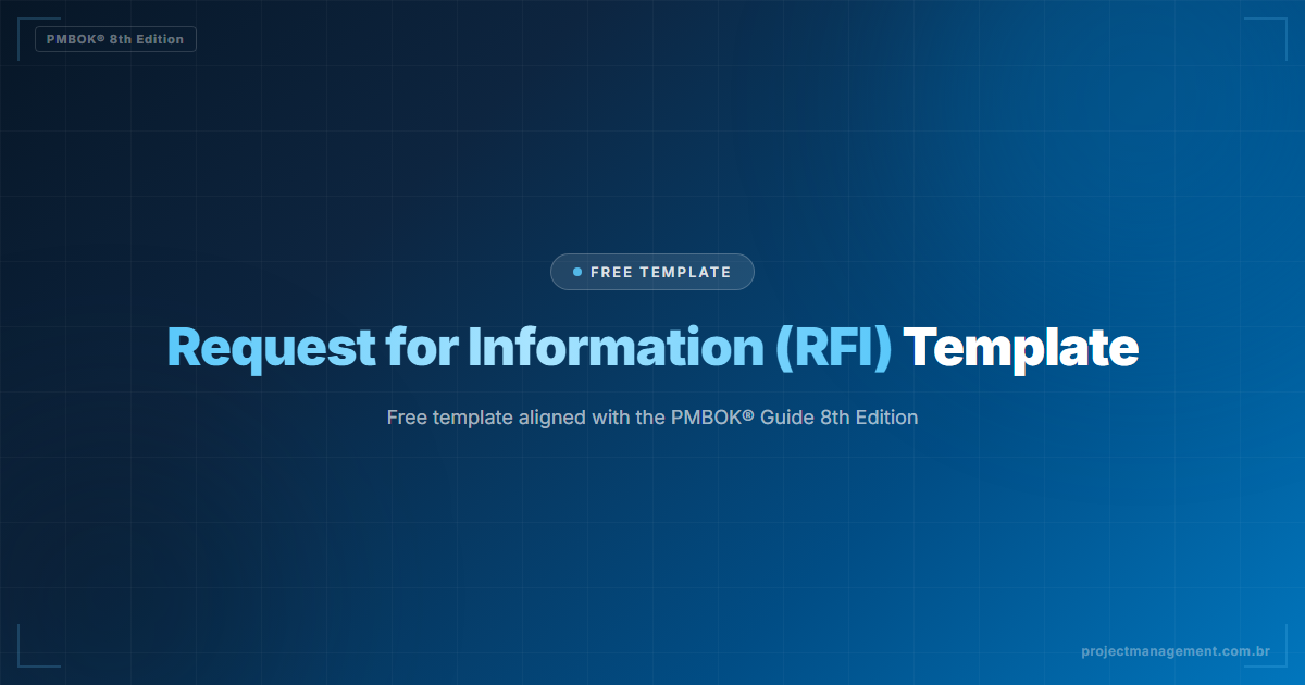 Request for Information (RFI) Template — PMBOK® 8th Edition