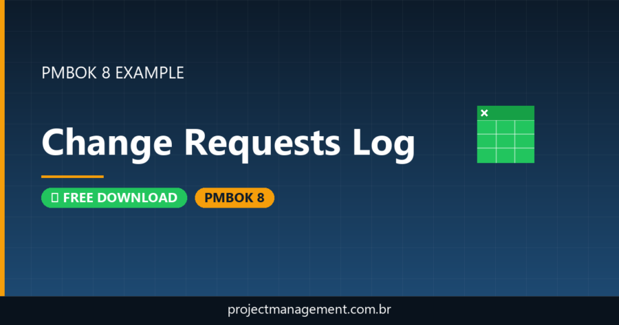 Change Requests Log Example — Website Launch Project