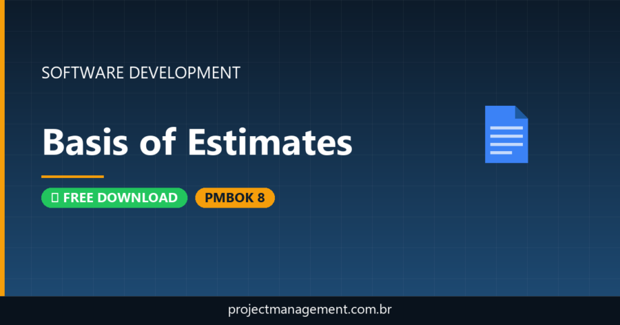 Basis of Estimates Software Development Project