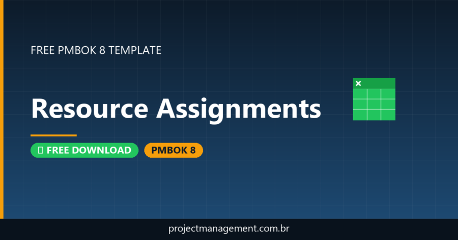 Physical and Virtual Resource Assignments Template — Free Download (PMBOK 8)