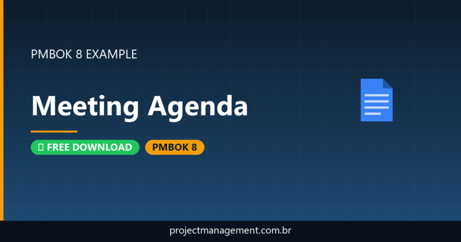 Meeting Agenda Example — Website Launch Project