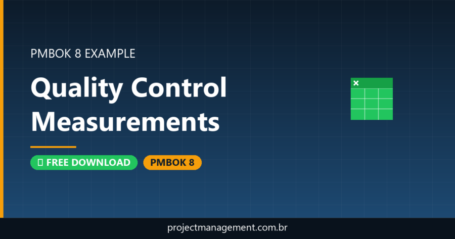 Quality Control Measurements Example — Website Launch Project