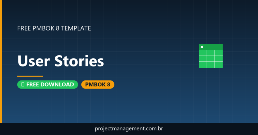 User Stories Template — Free Download (PMBOK 8)