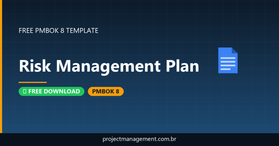 Risk Management Plan Template — Free Download (PMBOK 8)