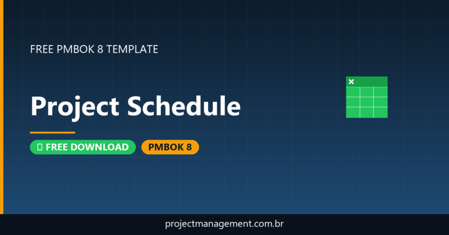 Project Schedule Template — Free Download (PMBOK 8)