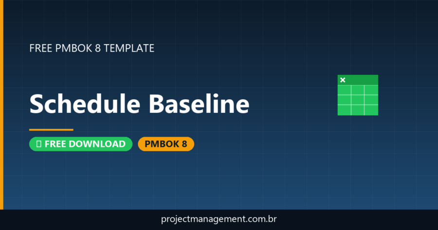 Schedule Baseline Template — Free Download (PMBOK 8)