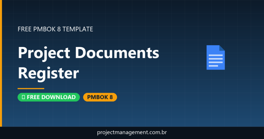 Project Documents Template — Free Download (PMBOK 8)