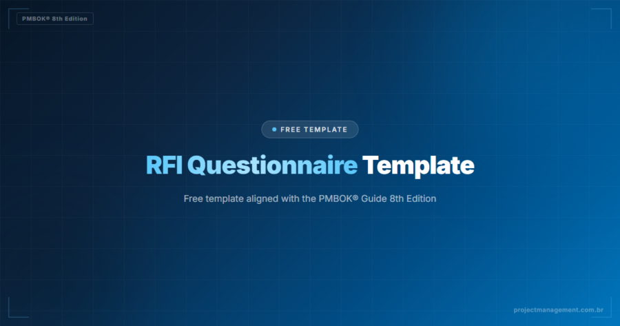 RFI Questionnaire Template — Free Download (PMBOK 8)
