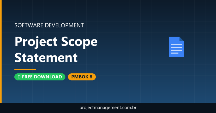 Project Scope Statement Software Development Project