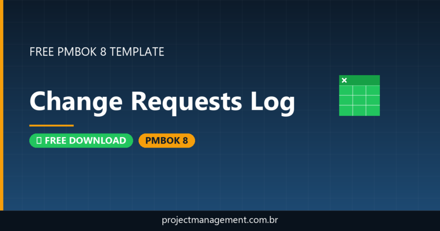 Change Requests Log Template — Free Download (PMBOK 8)