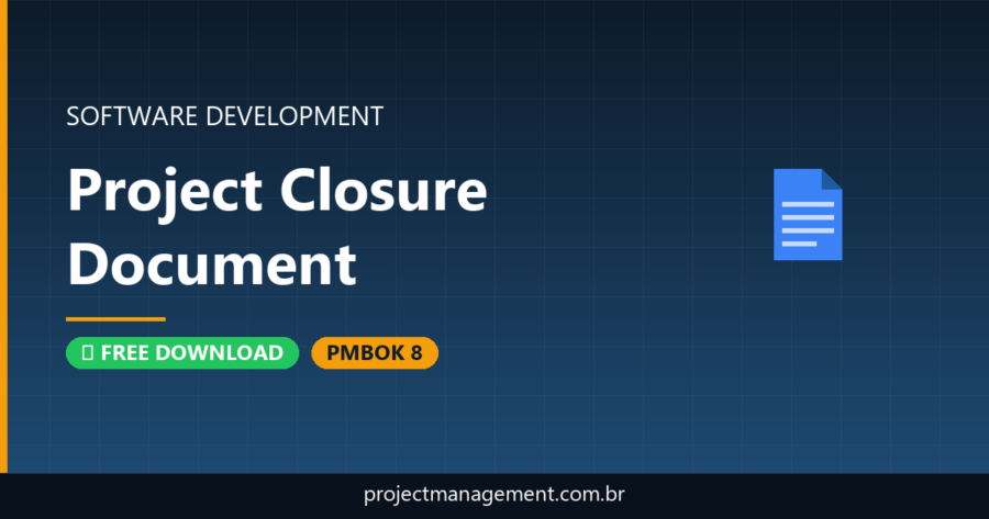Project Closure Document Software Development Project