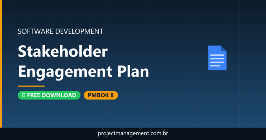 Stakeholder Engagement Plan Software Development Project