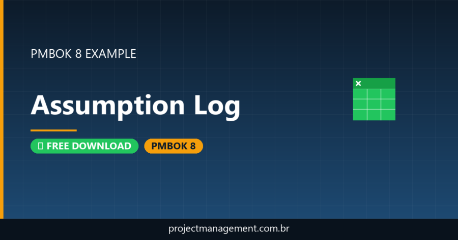 Assumption Log Example — Website Launch Project